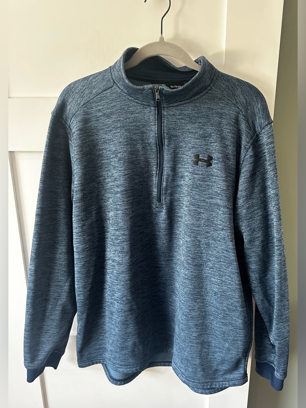Under Armour Sweater Mens Small Blue Pullover ColdGear 1/4 Zip Casual Golf XL